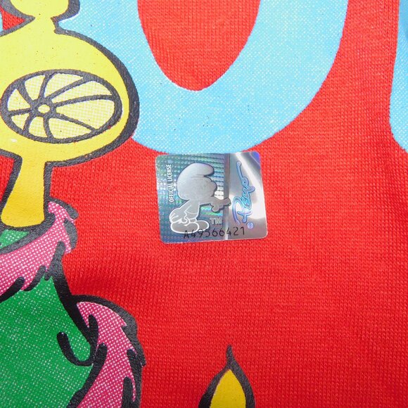 The Smurfs Tis the Season Christmas Red Holiday Short Sleeve T Shirt Mens M - Picture 6 of 10